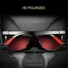 Sonnenbrille modisch und klassisch polarisiert für Männer Square Anti Blendbrillen Reisebrickrad UV400 H240429