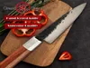 Grandsharp Knife Chef fatto a mano da 56 pollici in carbonio alto 4Cr13 Stitty Utility Clieni da cucina giapponese Hammer Strumenti di casa forgiati GIF3601174