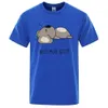 Мужские футболки и больше мультфильмов SLP Bear Men Men Tshirt Fit Shirts Hip Hop Unisex Tops Fashion Cotte Olde Casual дышащая футболка Y240429