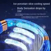 Электрические вентиляторы Портативный вентилятор USB USB LED Зарядка Free Fan Digital Display Power Foodsless Mini Electric Fan для Sports Campingwx