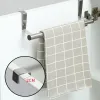 Set di asciugamani sopra la porta a barre per asciugamano supporto per appendiabiti in acciaio inossidabile armadio da cucina gancio di scaffale regolabile