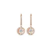 Swarovskis Earring Designer Femmes Top Quality Luxury Fashion Charme Autriche Crystal Jumping Cœur Round Boucles d'oreilles pleines de diamants élégants boucles d'oreilles dynamiques rondes élégantes