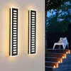 Verbeter uw buitenruimte met moderne 24W LED Black Exterieur SCONCE -verlichtingsarmatuur - Weerbestendig acrylwand SCONCE 2 PACK VOOR PORCH, PATIO, TUIN, TUIN, OCHT EN GARAGE