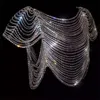 Akcesoria kostiumowe Nowe długie frędzle dhinestone biżuteria klatki piersiowej Znakomita nocna impreza stanika seksowna kryształowa łańcuch ciała