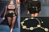 Designer de luxe classique Vintage Gold Chain Belt Women Metal Waist Body High Quality Body Decorative Bijoux pour robes Topselling WAIS6537111