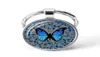 Butterfly Key Ring Art Po Glass Cabochon Keyhain Fashion Prezent3562607