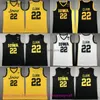 2024 Draft Pick No.1 College Basketball 22 Caitlinclark Jersey IowaHawkeyes 22 Jerseys NCAA Black White Amarelo Marinha