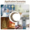 Fiori decorativi Smilax Rattan Moon A forma di Guera di Natale Making Anelli Decorazioni Dream Catcher Circle Woops Wall sospeso