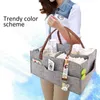 Diaper Bags Mommy Bag Tote Baby Storage Hangbag Stroller Hanging Felt Cloth PU Mummy Large Capacity Mom New d240430