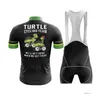 Cycling Jersey Sets 2024 Team Turtle Pro 19D Gel Bike Shorts Pak Mtb Ropa Ciclismo Mens Summer Bicycling Maillot Cotte Clothing Drop Dheoq