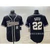 Jerseys Vêtements Yankees Co Branded Jersey # 22 Soto Broidered Elite Fan