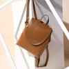 Sacs d'école Femme Sac à dos Cross Body Sac Sac authentique Girls en cuir Femme Femme Natural Skin Livre ordinateur portable Rucksack Messenger