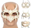 Japanese Anime Dragon God Skeleton Half Face Mask Halloween Cosplay Costume Prop X7ya3716563