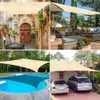 Rectangulaire Sunshade Sail 4x2 / 3/5 / 6M ARRÉPERSIR 98% UV BLOC SHELTER SUR POUR LE JARDIN EXTÉRIE