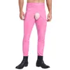 Calcinha feminina calça masculina sexy calça sem grips cálculo de couro brilhante Cantura alta cintura elástica leggings Fancy Rave Party Dance Clubwear