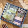 150pcs A6 Agenda du carnet vintage 2024 Book Washi Tape Stickers Setphabettery Set Kids School fournit des outils de cadeaux Van Gogh