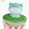 Jouets de bain 4-en-1 pour bébé jouet électrique pulvérisation d'eau flottante grenouille rotative basse douche de douche enfant cadeau natation salle de bainwx