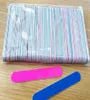 100pcs 100240 Grit Professional Nail Files tampon de tampon à ongles Buffing Slim Crescent Grit Tools Nail Fichier Nail 4101212