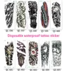10pcs Tatouage de tatouage étanche jetable Autocollant en métal art de l'art corporel Mamorage de maquillage des autocollants de tatouage temporaire 210100mm7747906