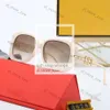 Fendisunglasses Ladies Designer Sun occhiali da sole F Square Retro Mans Occhiasina da sole Outdoor Beach Holiday Eyeceli