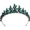 Tiaras 5 cores barrocas azuis verdes vermelhos coroa de casamento presente de casamento no noiva rainha de noiva Tiaras acessórios para cabelos