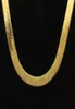 Mens Hip Hop Herringbone Gold Chain 75 1 1 0 2cm Silver Gold Color Herringbone Hip Hop Chain Necklace Jewelry Christmas Gift3461442