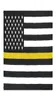 3x5fts Thin Yellow Line Flagg Gold Notfall Dispatcher Truck TOW Treiber Wiederherstellung öffentlich Sicherheitspflichte Verlust1221111111111