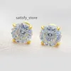 Classic Screw Back GRA Certificated 925 Sterling Silver VVS Diamond Moissanite Stud Earrings for Men Women