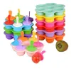 Ice Cream Tools 1pc 7 Holes DIY Pops Silicone Mold Ball Maker Popsicles Molds Baby Fruit Shake Home Kitchen Accessories Tool 2024430