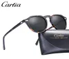 Carfia Gregory Peck Polaris Sunglasses Classical Brand Designer Vintage Sunglasses Men Femmes Round Sun Glasse 100 UV400 5266 Y3449316