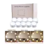 Kit d'ampoules à 10 LED de haute qualité pour miroir 3 tons de couleur luminosité réglable luminosité