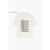 Ladies Designer Vintage Cotton Round Neck T-Shirt Hochqualitäts-Buchstabe Zeichnung gedruckter schwarzer Grafik T-Shirt Street Hip-Hop Play T-Shirt 4042