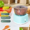 Młynki dla niemowląt Elektryczne elektryczne młynek do mięsa Hine Kitchen Pomoc Mincer MTI-Funkcja Procesor Pieprz Pepper Masher Diet Maker USB DRO DH6P8