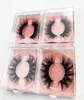 Cílios de vison 3D com caixas quadradas quadradas de plástico caixas quadradas de cílios de plástico com caixas de cílios quadrados glittersplásicos 3D Lashes29990592