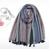Dots leves de bolinhas impressas para mulheres de moda outono inverno macio grossa grandes lenços de protetor solar xales boêmios de cabeça envoltem 240416