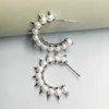 Rivet Pearl Piercing oor kruipende stud oorbel voor vrouwen