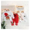 Ensembles de vêtements Baby Boy Clothes Tracks Costume Spring Automne Vacation Kids Designer Cartoon Pantalon T-shirt à manches longues