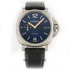 Peneraa High End Designer Watches для полного набора min Nuo Series Blue Face Automatic Mechanical Mens Watch Pam00927 Оригинал 1: 1 с настоящим логотипом и коробкой