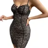 Ny Sexig Slim Fit Spicy Girl Style Lace Eyelash Edge Steel Ring midja Wrap Hip Strap Dress F43031