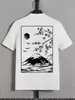 T-shirts voor heren Tokyo Sakura Mount Fuji Visitekaartje T-shirt Men Mode T Kleding Katoen Summer Casual Tops Hip Hop Loose Cotton T-Shirt Y240429