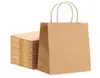 Enveloppe-cadeau Sacs en papier kraft 25pcs 59x314x82 pouces petits avec des poignées shopping shopping marron commercial 24524711916