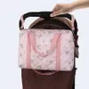 Diaper Bags Printed Mommy Bag Baby Diaper Nappy Bag Storage Maternity Shoulder Bags Organizer Cotton Quilted Women Messenger Bag d240429