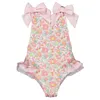 Niñas trajes de baño amoi bebé una pieza estampado linda playa bikini bywimwear baby girluits 2-7y biquini infantil menina 240422