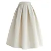 Signe 2024 Spring and Autumn Fashion Slim Jacquard Fluffy Skirt Temperament Temperale Flesh da donna Copritura unica Half L461