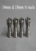 Titanium Domeless Nail GR2 14 mm 19mm Joint Tools Male vrouwelijke koolhydraten Dabber Grade 2 Ti Nails7585040