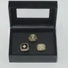 Bandringe Baseball 1966 1970 1983 Baltimore Oriole Championship Ring 3 Solid Black Wooden Box Set