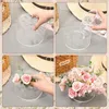 Vases Bmby-acrylic Floral Centre de table pour la table de salle à manger décorations de mariage Vase de fleurs rondes 12 trous