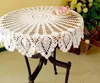 83cm Vintage Crocheted Tablecloth Handmade Crochet Coasters Cotton Lace Placemat Dinning table cloth Wedding Decoration 240428