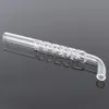Dicas de filtro de vidro bocal redondo bocal de 16 mm*17cm Acessórios para fumantes Connecter para chardete seco de tabaco