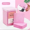 200 Piece/bottle Grafting eyelash glue cleaning cotton tablet eyelash tool non-dropping and anti-blocking for Special nail polish remover towel